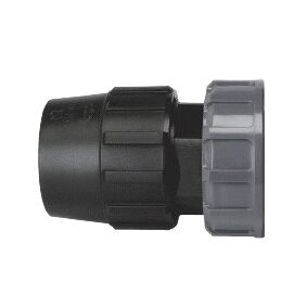 Acople enlace válvula bola PVC salida PE ø25mm JIMTEN Cuerpo central válvula bola PVC ø63mm - 2" JIMTEN