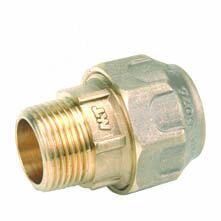 Terminal latón rosca macho 3-4”- ø25mm tubería PE Terminal latón rosca hembra 4''- ø110mm tubería PE