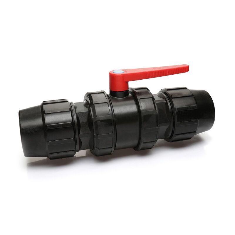 Válvula bola PPFV salidas PE-PE ø90mm JIMTEN Válvula bola PVC ø63mm 3 vías JIMTEN