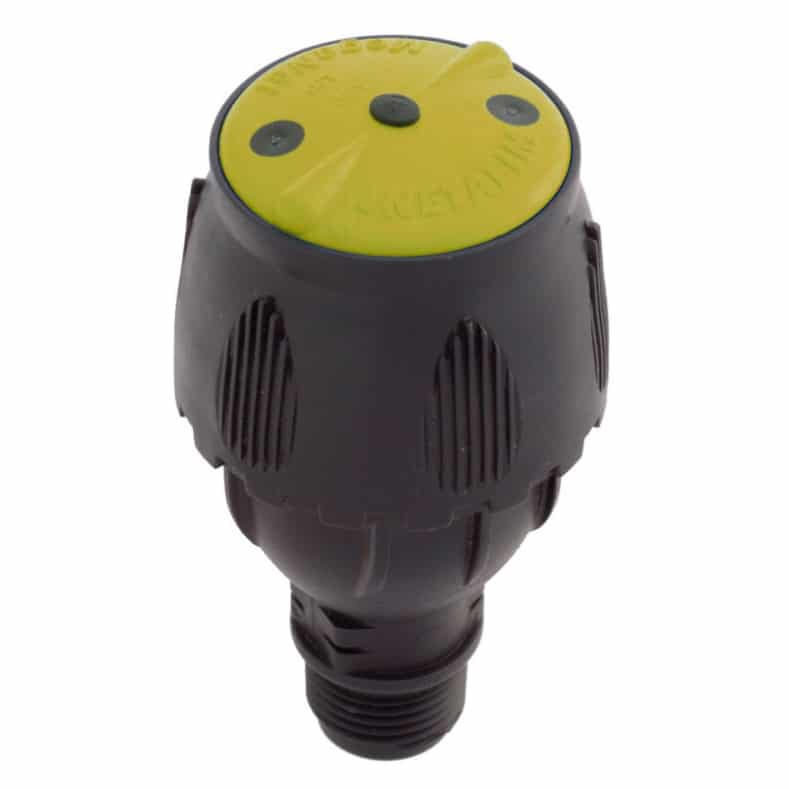Aspersor MEGANET 200l-h-24G R.M. 1-2″ amarillo Aspersor 427B AG 3.2mm 570l/h R.M. 1/2'' circular y sectorial