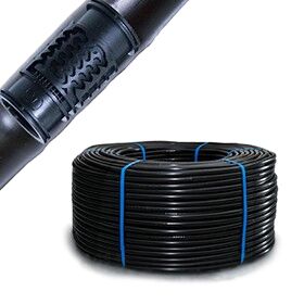 Tubería AZUD DRIP Ø16mm c75cm 2,2lh e1mm R400m Tubería AZUD PRO Ø16mm c/33cm 1,6l/h e:0.9mm R:550m