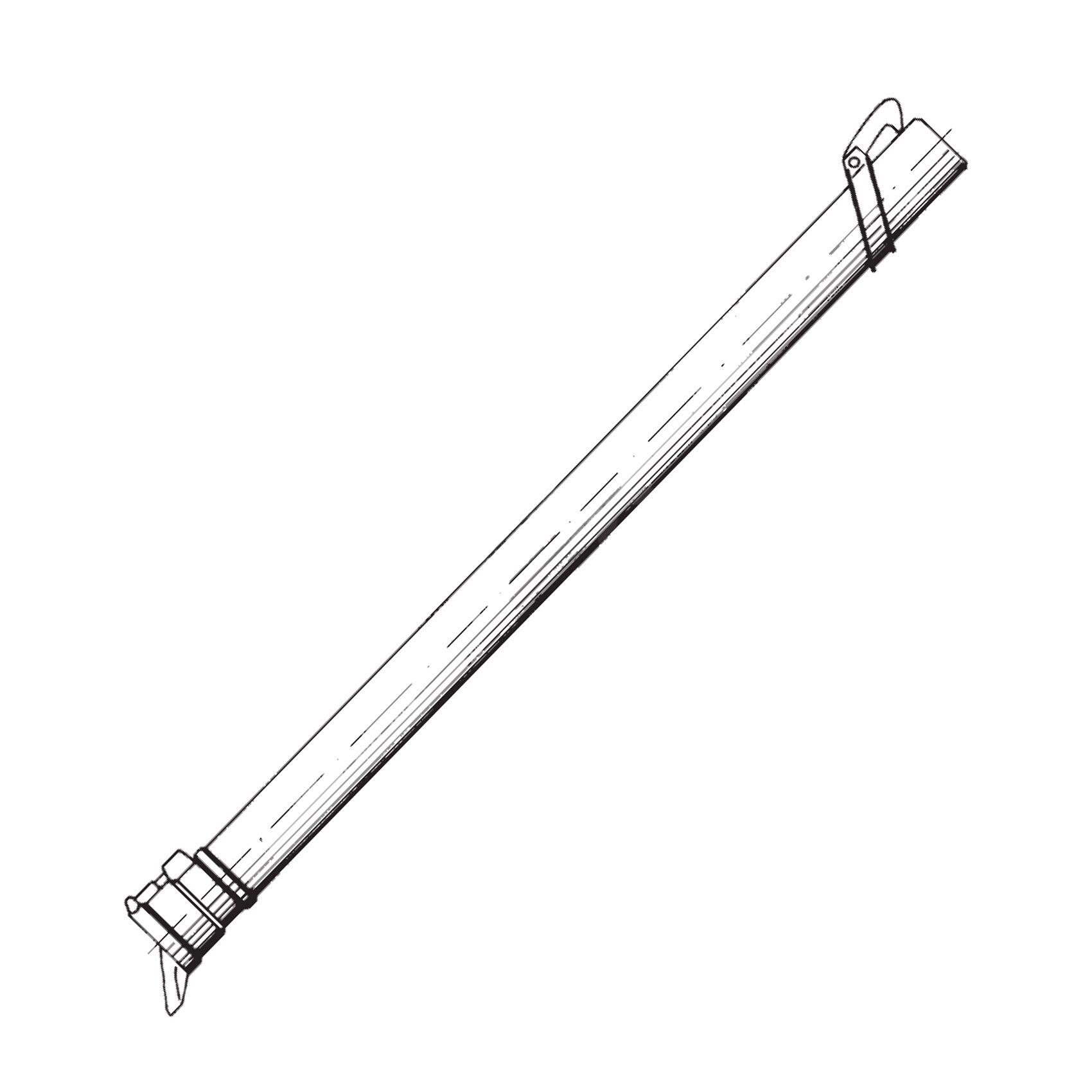 Tubo aspersión aluminio toma tipo TUC-46 de 4” barra 6m Tubo aspersión acople gancho ø50mm 6atm. 3m
