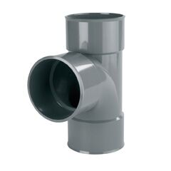 Te PVC 87º 30′ sanitario ø75mm M-H gris Te PVC 87º 30' sanitario ø315mm M-H gris