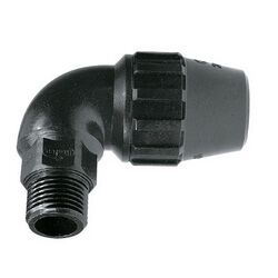 Codo PP 90º ø63mm – rosca macho 2” JIMTEN Codo PP 90º compresión ø110mm JIMTEN