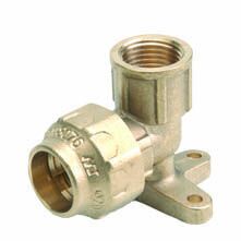 Codo latón mural mixto 90º rosca hembra 1”- ø32mm tubería PE Codo latón mural mixto 90º rosca hembra 1''- ø32mm tubería PE