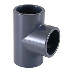 Te PVC ø125mm encolar PN16 Te PVC reducida mixta ø63mm - rosca hembra 1'' PN10