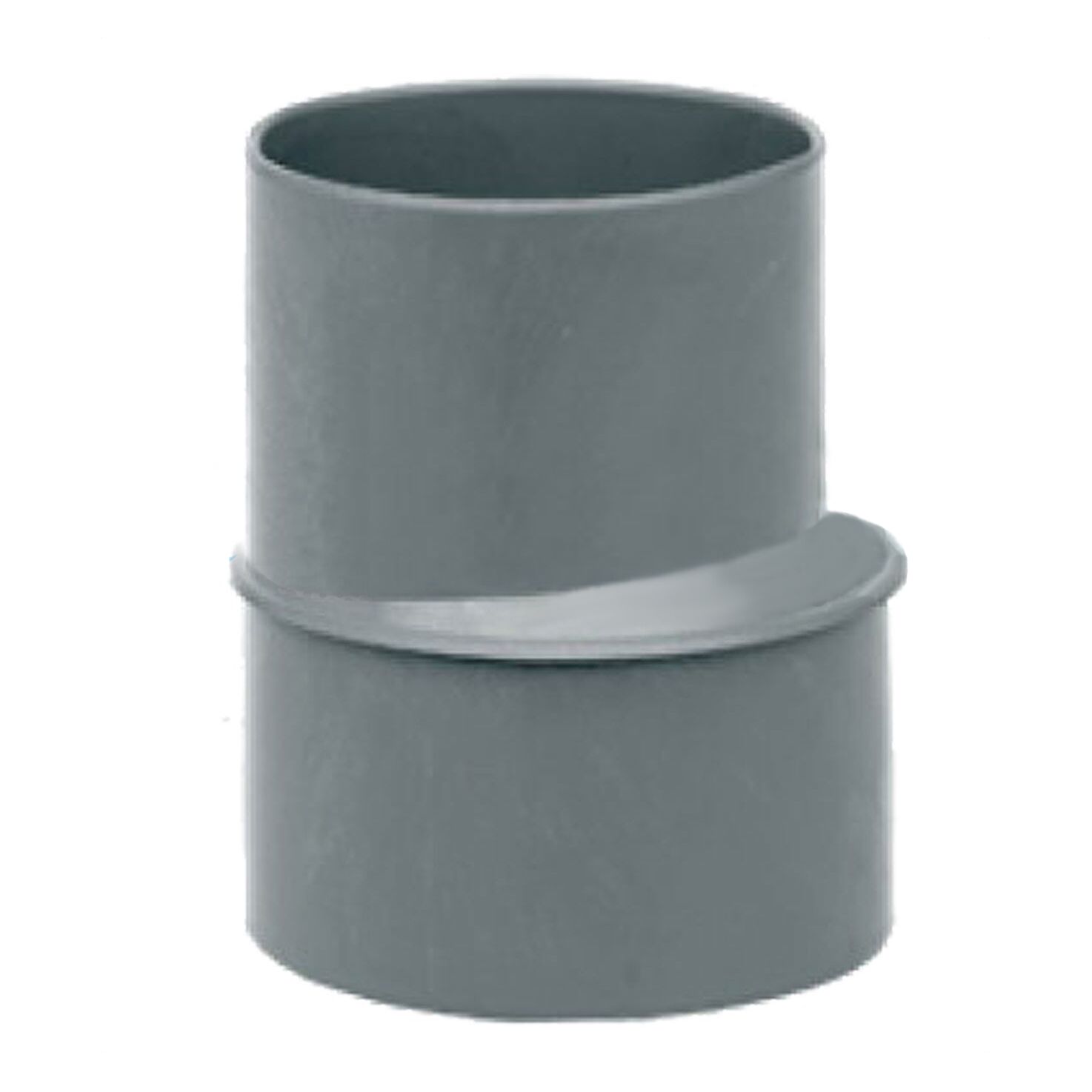 Ampliación cónica excentrica PVC sanitario ø200-160mm M-H gris