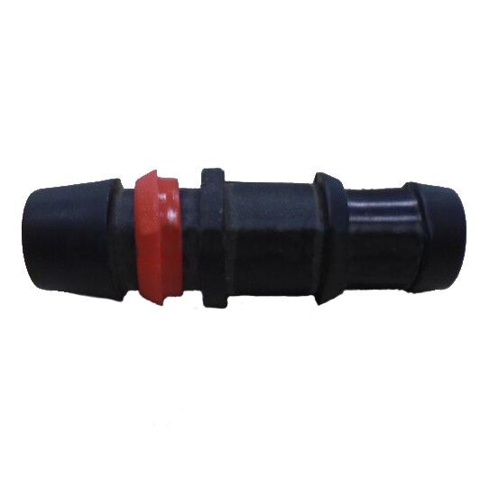 Conexión injerto seguridad ø16mm tubería PE anilla roja Conexión injerto seguridad ø16mm tubería PE acetal marrón