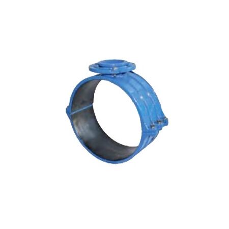 Collarín fundición dúctil ø125mm, salida brida DN50-65 Collarín fundición dúctil ø200mm, salida 1.1/2''
