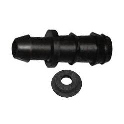 Conexión injerto ø16mm tubería PVC con junta biIlabial Conexión injerto seguridad ø16mm tubería PE acetal marrón
