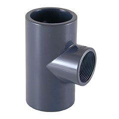 Te PVC reducida mixta ø63mm – rosca hembra 1” PN10 Te PVC reducida mixta ø63mm - rosca hembra 1'' PN10