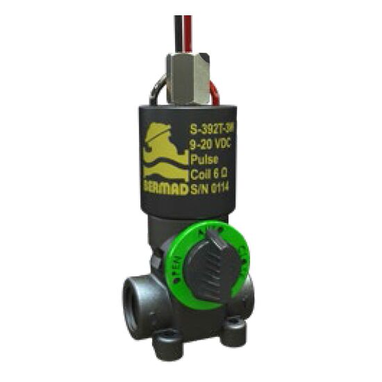 Solenoide S-392-T-3W-P BERMAD 9-20V DC latch 3 vías 2 hilos N.O.N.C. Solenoide S-390-3W-M BERMAD 24V AC-D 3 vías 2 hilos N.O.