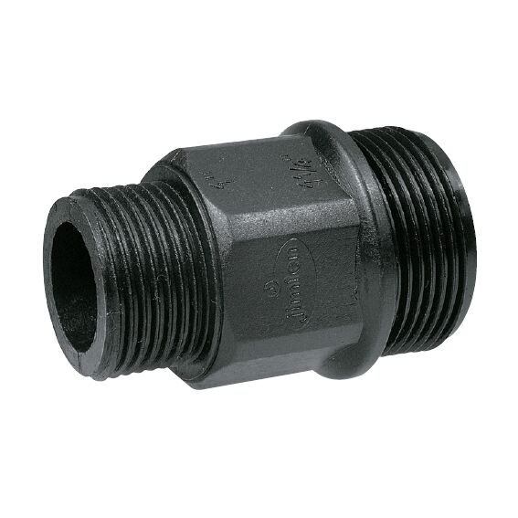 Machón PP reducción rosca macho 3-4”-1-2” Machón PP reducción rosca macho 1''-3/4''