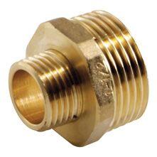 Machón latón reducción rosca macho 3”- 2” tubería PE Machón latón reducción rosca macho 3''-2'' tubería PE