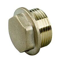 Tapón latón rosca macho 3-4” tubería PE Tapón latón rosca macho 2.1/2'' tubería PE