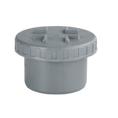 Tapón registro roscado PVC sanitario ø250mm macho gris Tapón reductor PVC sanitario ø160mm-ø125mm macho gris