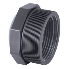 Tuerca reducción corta PVC r.macho 1.1-4” – r.hembra 1” Tuerca reducción corta PVC r.macho 4'' - r.hembra 3''