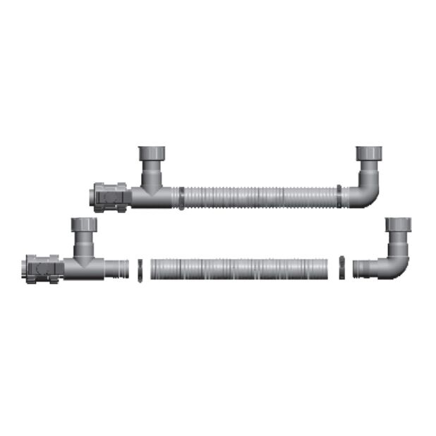 Elemento básico con válvula 2″ depósito de agua Racor salida inferior 2" acero inoxidable depósito de agua