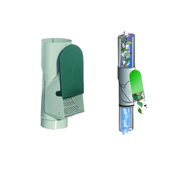 Separador de hojas Racor salida inferior 2" acero inoxidable depósito de agua