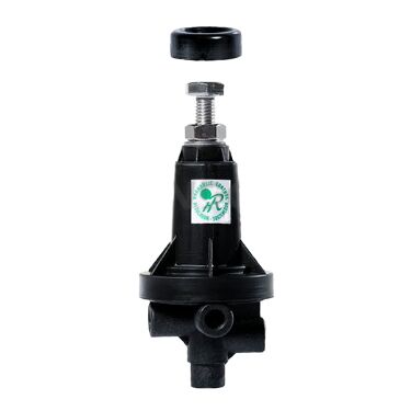 Piloto ROMYSPAN reguladorsostenedor plástico 3 vías 18″ Válvula 3 vías SAGIV rosca macho 1/4'', salidas rosca hembra 1/4"