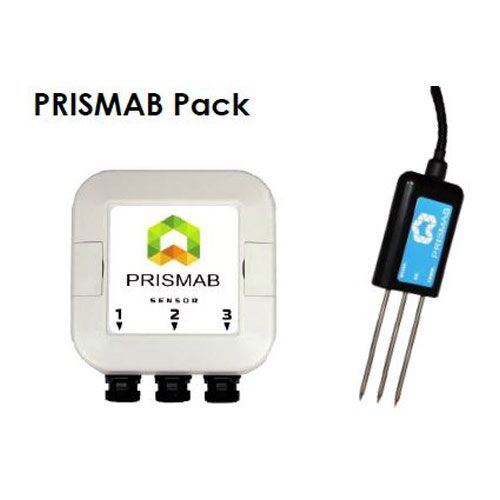 prisma Controlador PRISMAB emisor + sonda AT32 medición humedad del suelo