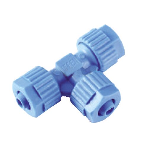 Te TEFEN ø6x6x6mm Te TEFEN asimétrica rosca macho 1/4''- ø6mm
