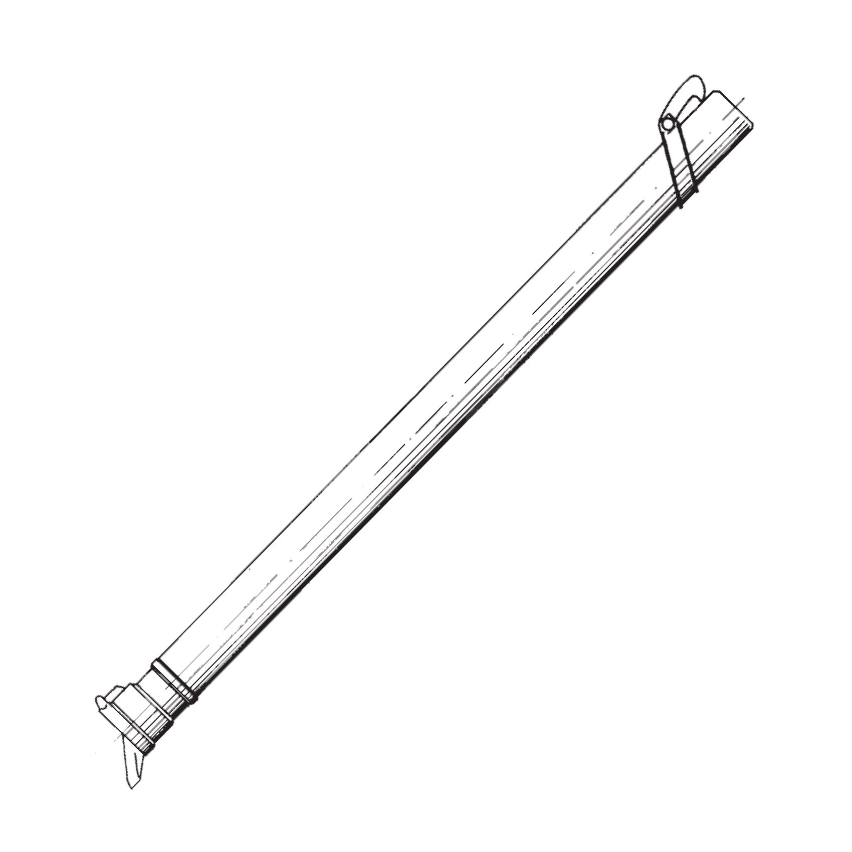 Tubo aspersión aluminio toma tipo TUS-36 de 3” barra 6m Tubo aspersión acople gancho ø50mm 6atm. 3m