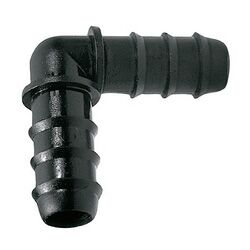 Codo espiga 90º de ø20mm tubería PE Codo espiga 90º seguridad ø16mm anillas rojas tubería PE