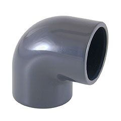Codo PVC 90º ø75mm encolar PN16 Codo PVC 45º mixto ø20mm - rosca hembra 1/2'' PN10