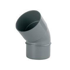 Codo PVC 87º 30' sanitario ø75mm M-H gris