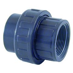 Enlace 3 piezas PVC ø63mm – rosca hembra 2” PN10 Enlace 3 piezas PVC ø110mm - rosca macho 4'' PN10