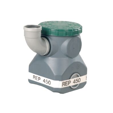 Arqueta de Pluviales Racor salida inferior 2" acero inoxidable depósito de agua