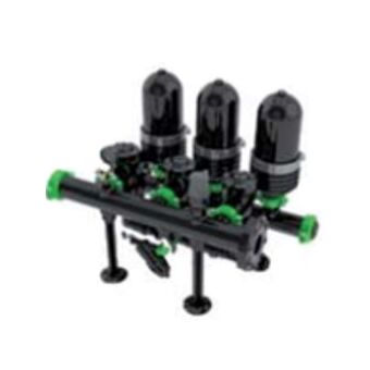Filtro anillas automático 2” batería PP 4 uds. SKS 2”S LCE 120 mesh Equipo filtrado anillas autolimpiante 3" batería 2 uds. CON unidad de control