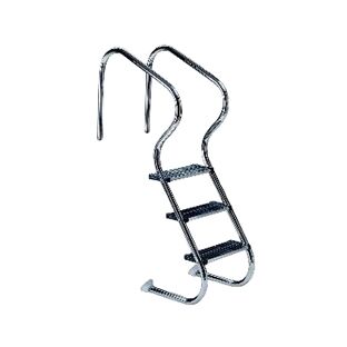 Escalera piscina acceso fácil 3 peldaños R07782 Salida piscina anclaje exterior con pletinas R:07781