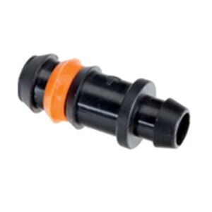 Conexión injerto seguridad ø16mm tubería PE anilla naranja Conexión injerto seguridad ø16mm tubería PE acetal marrón
