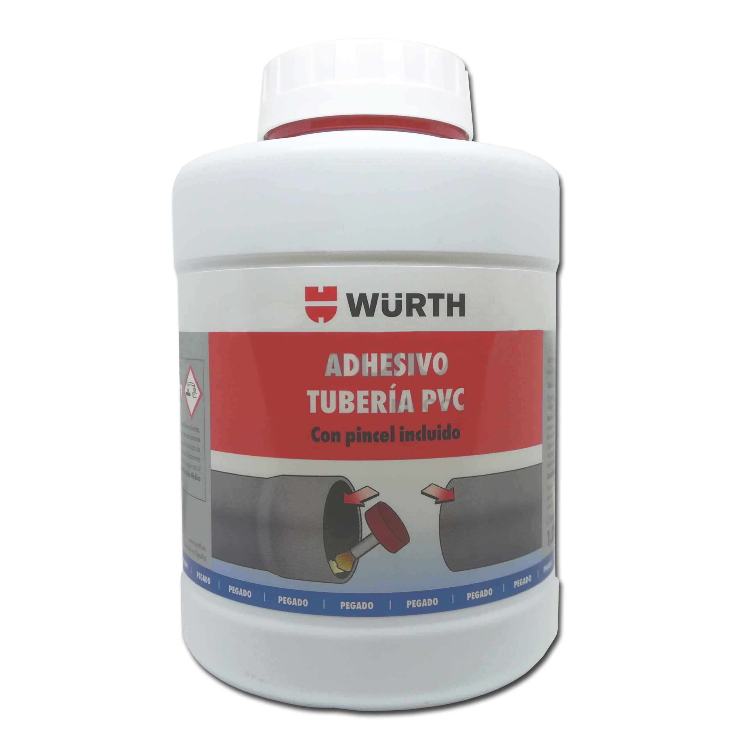 Adhesivo tubo PVC 1000ml brocha