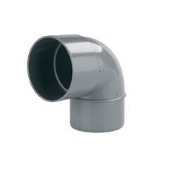 Codo PVC 87º 30' sanitario ø75mm M-H gris