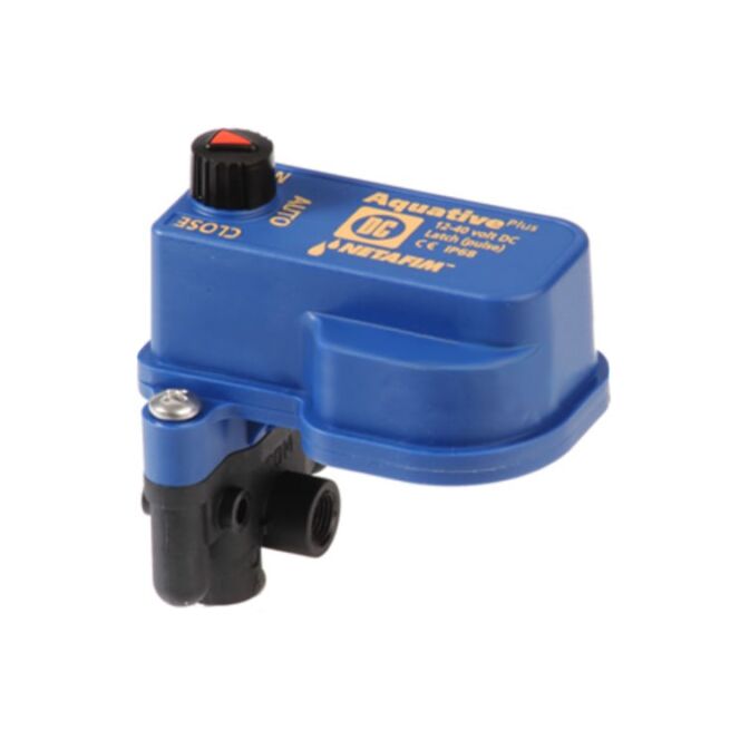 Solenoide AQUATIVE 12-40V DC latch 3 vías 2 hilos N.O./N.C.