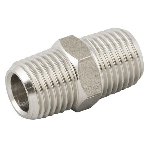 Machón níquel rosca macho 1-4” Machón reducción níquel rosca macho 1/4"-1/8"