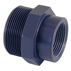 Reducción PVC rosca macho 1”- hembra 1-2” PN10 Reducción PVC rosca macho 1.1/2''- hembra 3/4'' PN10