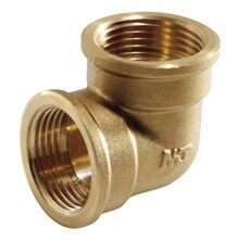 Codo latón 90º rosca hembra 1.1-4” tubería PE Codo latón mural mixto 90º rosca hembra 1''- ø32mm tubería PE
