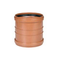 Manguito PVC saneamiento ø200mm H-H teja Manguito PVC saneamiento ø250mm H-H teja